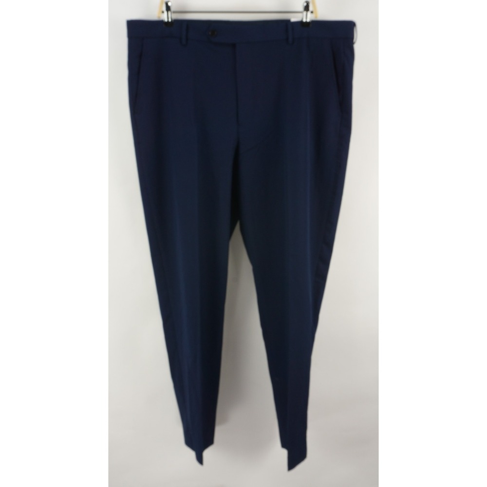New Nautica Anchor‎ Bi-Stretch Performance Mens 40 x 32 Blue Stretch Dress Pants